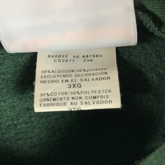 Northeastern State RiverHawks Hoodie Mens 3XL Green Champion NSU Sweatshirt - Picture 10 of 13